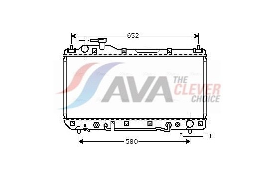 Radiator, engine cooling TO2298 Ava Quality Cooling