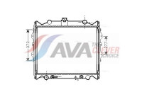 Radiator, engine cooling TO2311 Ava Quality Cooling