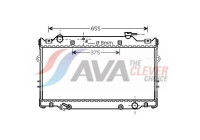 Radiator, engine cooling TO2339 Ava Quality Cooling