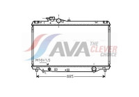 Radiator, engine cooling TO2347 Ava Quality Cooling