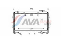 Radiator, engine cooling TO2377 Ava Quality Cooling