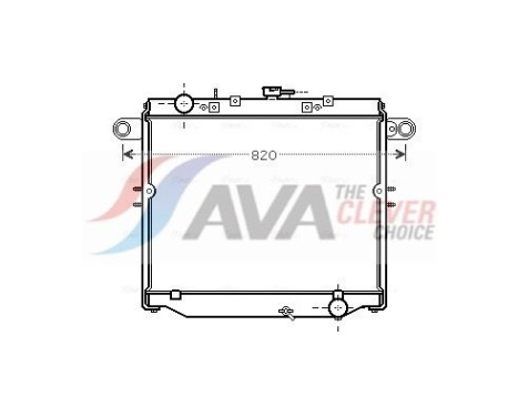 Radiator, engine cooling TO2477 Ava Quality Cooling