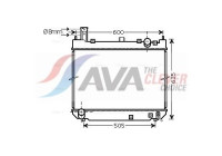Radiator, engine cooling TO2488 Ava Quality Cooling