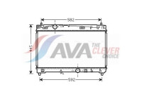 Radiator, engine cooling TO2489 Ava Quality Cooling
