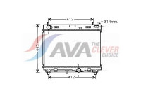 Radiator, engine cooling TO2500 Ava Quality Cooling