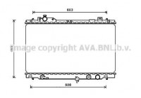 Radiator, engine cooling TO2666 Ava Quality Cooling