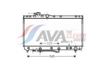 Radiator, engine cooling TOA2184 Ava Quality Cooling