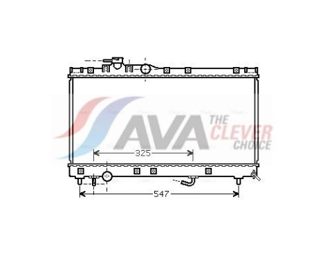 Radiator, engine cooling TOA2350 Ava Quality Cooling
