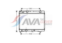 Radiator, engine cooling TOA2357 Ava Quality Cooling