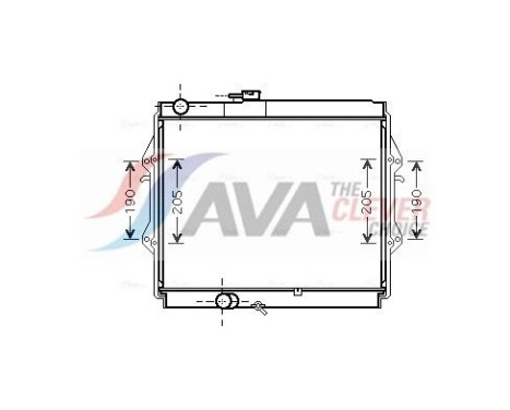 Radiator, engine cooling TOA2492 Ava Quality Cooling