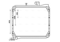 Radiator, engine cooling UG2007 Ava Quality Cooling