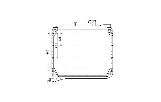 Radiator, engine cooling UG2007 Ava Quality Cooling
