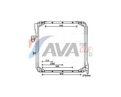 Radiator, engine cooling UG2008 Ava Quality Cooling