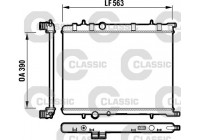 Radiator, engine cooling VALEO CLASSIC 232908