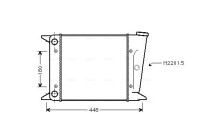 Radiator, engine cooling VN2001 Ava Quality Cooling