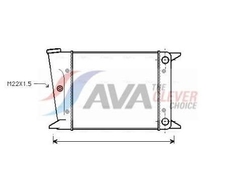 Radiator, engine cooling VN2002 Ava Quality Cooling