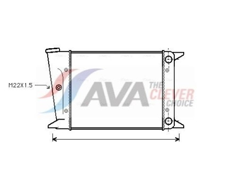 Radiator, engine cooling VN2004 Ava Quality Cooling