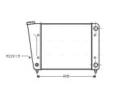 Radiator, engine cooling VN2010 Ava Quality Cooling