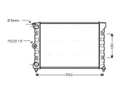 Radiator, engine cooling VN2011 Ava Quality Cooling