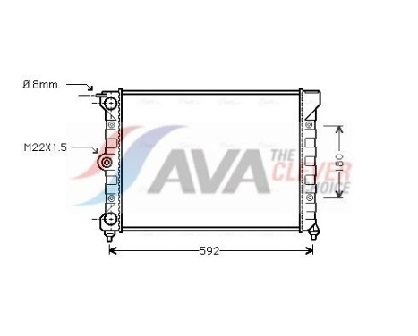Radiator, engine cooling VN2011 Ava Quality Cooling