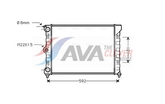 Radiator, engine cooling VN2011 Ava Quality Cooling
