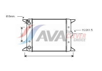 Radiator, engine cooling VN2012 Ava Quality Cooling