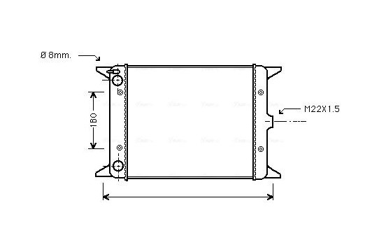 Radiator, engine cooling VN2013 Ava Quality Cooling
