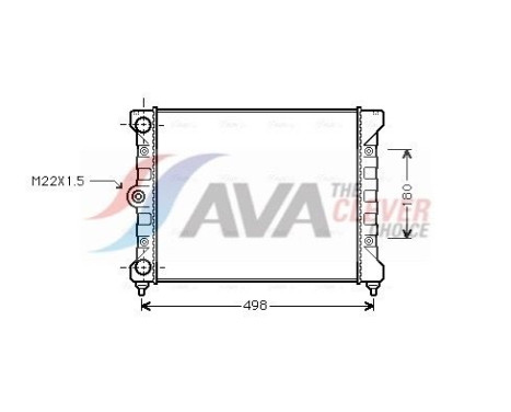 Radiator, engine cooling VN2028 Ava Quality Cooling