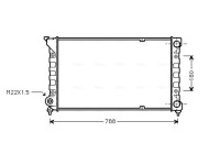 Radiator, engine cooling VN2066 Ava Quality Cooling