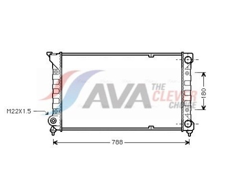 Radiator, engine cooling VN2066 Ava Quality Cooling