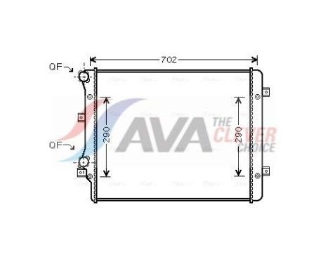Radiator, engine cooling VN2207 Ava Quality Cooling