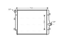 Radiator, engine cooling VN2208 Ava Quality Cooling