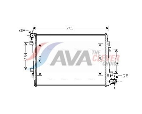 Radiator, engine cooling VN2224 Ava Quality Cooling