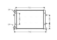 Radiator, engine cooling VN2228 Ava Quality Cooling