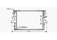 Radiator, engine cooling VN2230 Ava Quality Cooling