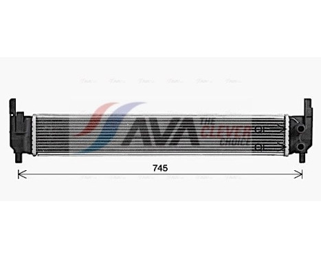 Radiator, engine cooling VN2420 Ava Quality Cooling, Image 2