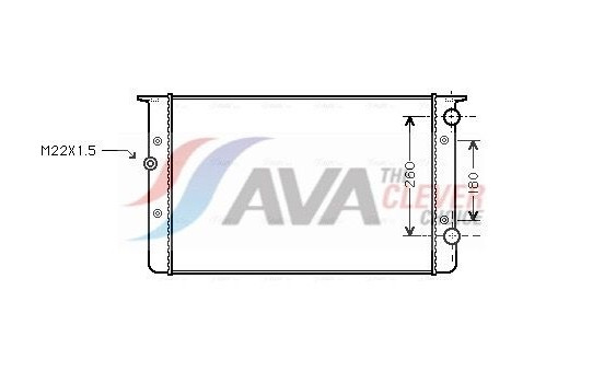 Radiator, engine cooling VNA2104 Ava Quality Cooling