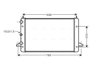 Radiator, engine cooling VNA2135 Ava Quality Cooling