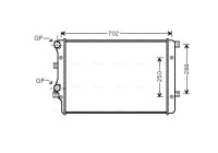 Radiator, engine cooling VNA2206 Ava Quality Cooling