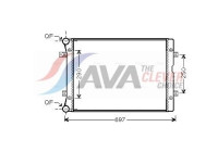 Radiator, engine cooling VNA2283 Ava Quality Cooling