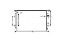 Radiator, engine cooling VNA2287 Ava Quality Cooling