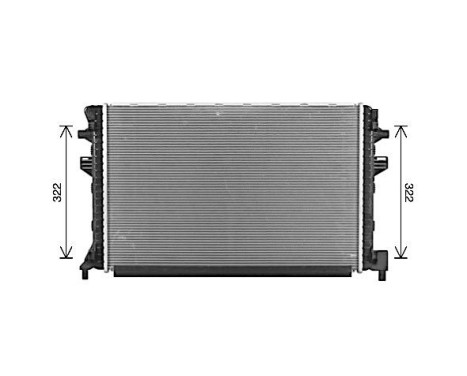 Radiator, engine cooling VNA2383 Ava Quality Cooling, Image 2