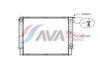 Radiator, engine cooling VO2087 Ava Quality Cooling