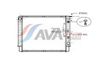 Radiator, engine cooling VO2098 Ava Quality Cooling