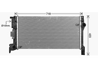 Radiator, engine cooling VO2307 Ava Quality Cooling