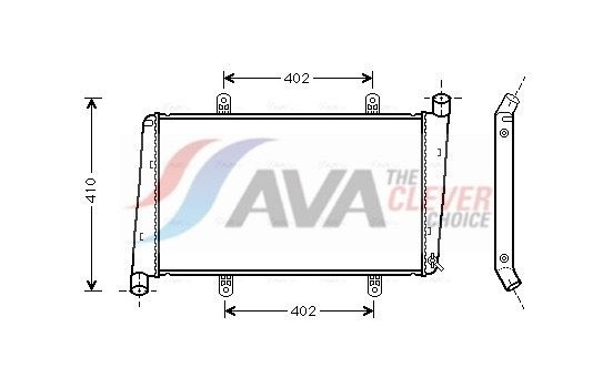Radiator, engine cooling VOA2015 Ava Quality Cooling