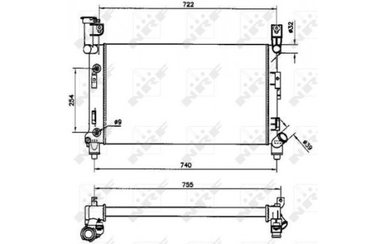 Radiator, engine cooling