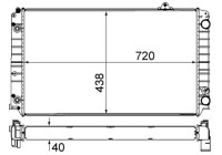 Radiator, engine cooling