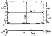 Radiator, engine cooling