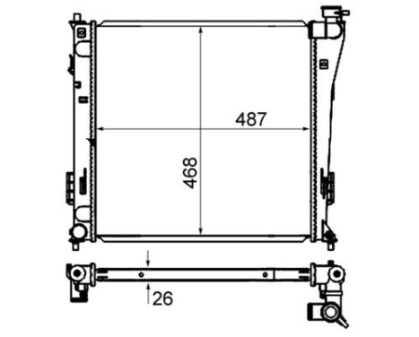 Radiator, engine cooling, Image 2